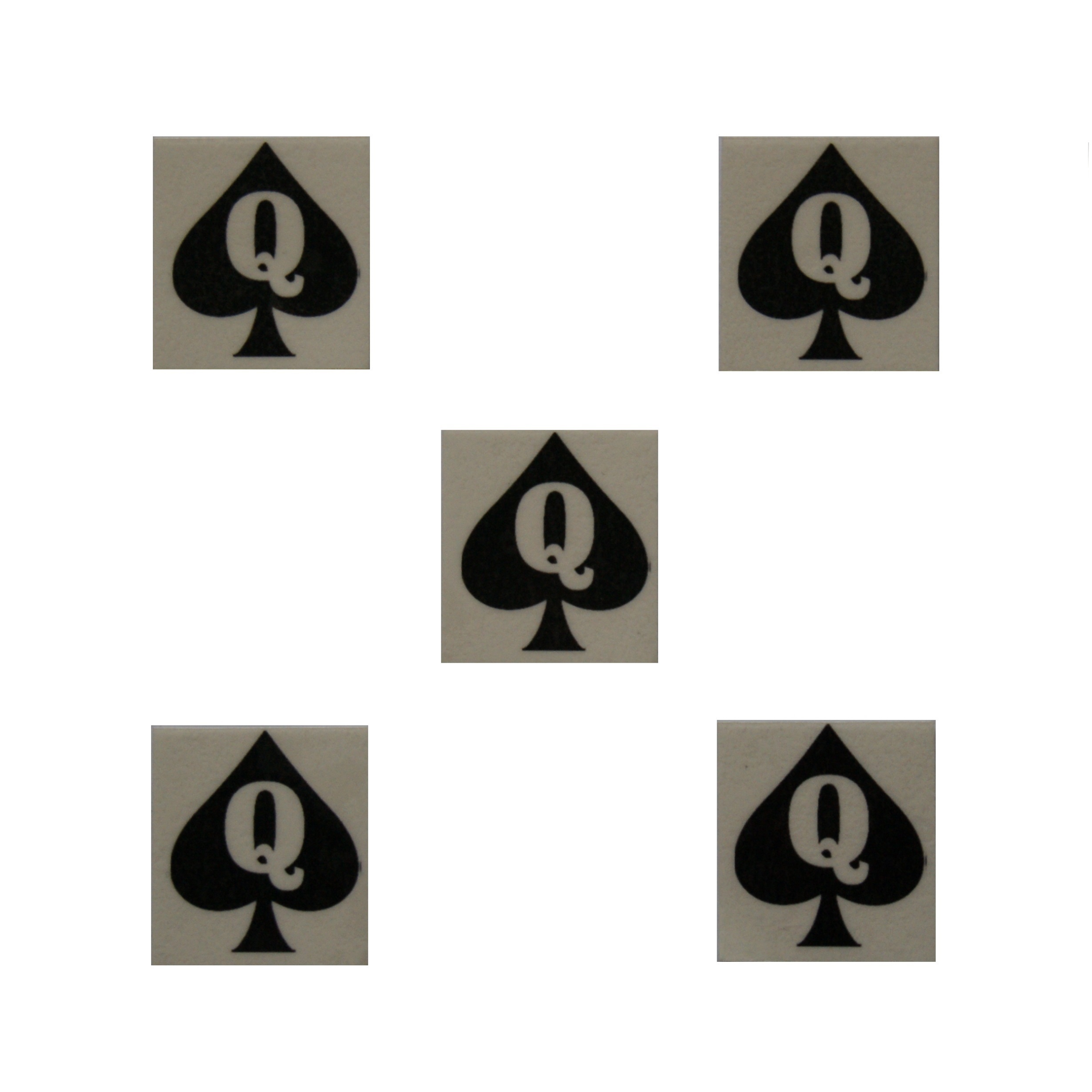 Pack Of 5 Mini Temporary Tattoos Queen Of Spade Bbc Style 1 Sexy Jewels Hotwife Queen 9081