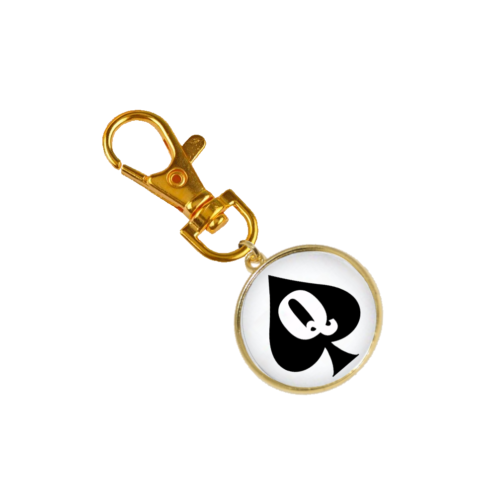 Queen Of Spades Hotwife Dome Keyring Style 1